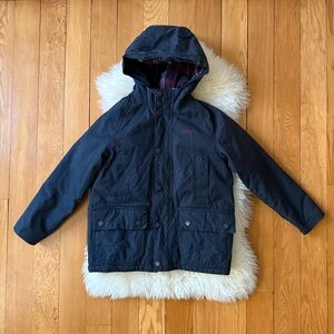 Kids Barbour Hooded Wax Jacket